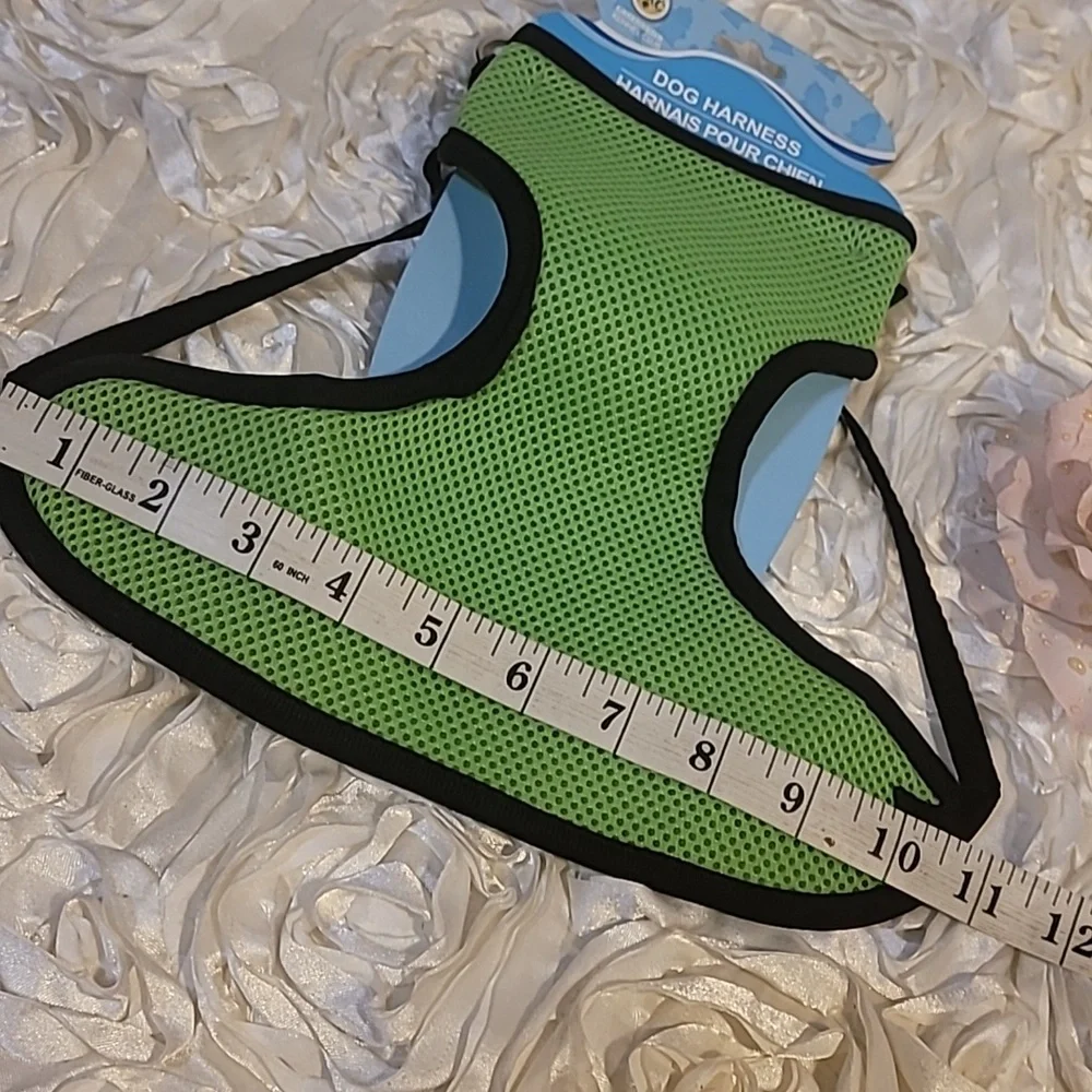 Dog Harness Green And Black Adjustable Harness - Small / Med  Dog